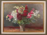 Piet Flint, Stilleven, Olieverf op linnen