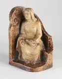 Antiek terracotta figuur, 1920, Antiek terracotta geglazuurd beeld