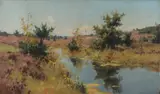 Adrianus Zwart, de Peel, Olieverf op linnen