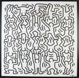 Keith Haring, Figuren voorstelling, Lithografie op papier