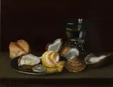 Oesters met citroen by C. Cornelisz, Olieverf op paneel, offered Jul 2021