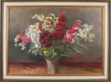 Piet Flint, Stilleven, Olieverf op linnen