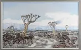 Fannie Bernhard, Landschap, 1992, Olieverf op linnen