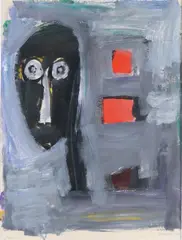 Alphons Freijmuth, Kijken, 1940, Gouache op papier