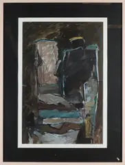 Gerriet Postma, Heilige stoel, 1986, Lithografie op papier