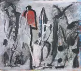 Jerre Hakse, '80, Verrijzenis, 1937, Gouache op papier