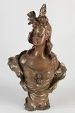 Antieke Jugendstil damesbuste, 1900