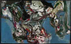 Henk Schuring, Abstracte compositie, Olieverf op linnen