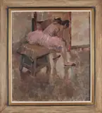 J. Blok, Ballerina, Olieverf op linnen