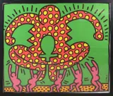 Keith Haring, Zwangere dansende vrouwen, Lithografie op papier