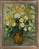 J. Meine Jansen, Vaas met bloemen, Olieverf op linnen