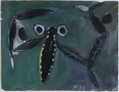 Alphons Freijmuth, Animal, 1940, Gouache op papier