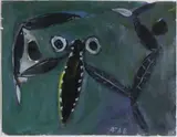 Alphons Freijmuth, Animal, 1940, Gouache op papier