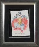 Anton Heyboer, Can can danseres, Pastel op papier