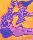 Corneille, '88, Figuratieve voorstelling, Zeefdruk op papier