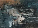 Gerriet Postma, '99, Abstract, Olieverf op papier