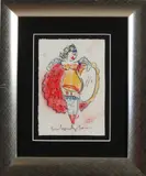 Anton Heyboer, Meisje van licht zeden, Pastel op papier