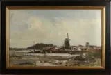 David Schulman, Hollands wintergezicht, Olieverf op linnen