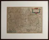Landkaart Blaue, 1599 - 1638, Gravure op papier