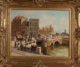 Anton Karssen, Leuvenhaven Rotterdam, Olieverf op linnen