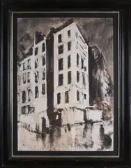 Stadsgezicht Parijs by Jan Rijlaarsdam, Gemengde techniek op papier, offered Oct 2020