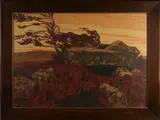 Karl Biese, Landschap met Hunebed, 1901, Lithografie op papier