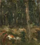 Atelier Willem Maris, Landschap studie, Olieverf op linnen