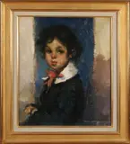 Charles Swyncop, Jongen met appel, Paolo, Olieverf op linnen