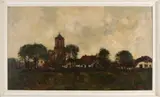 Frans Reijnders, Dorp bij Vianen, Olieverf op linnen