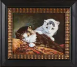 B. Notenboom, Twee kittens, Olieverf op paneel