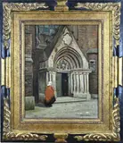 Gerard Krol, St. Jacobus kerk Enschede, Olieverf op linnen