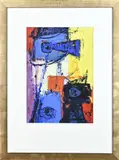 Karel Bleijenberg, Abstract, Acryl op papier