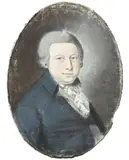 Portret man by Ongesigneerd ovaal heren portret, Pastel op papier, offered Apr 2025