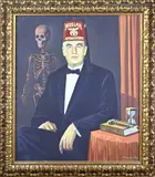 Moslah Ambassador by Albanië Alexander Filipi, Olieverf op linnen, offered Apr 2025