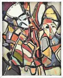 C. Kostov, Moderne figuren compositie, Olieverf op linnen