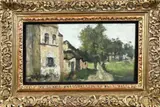 J. Stobbaerts, Belgisch landschap, Olieverf op paneel