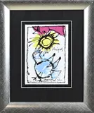 Guilliaume Corneille, Duif met zon, Litho op papier