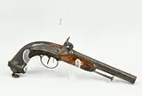 L 35 cm. by Antiek pistool met graveringen + gemerkt G met kroon, offered Apr 2025