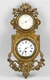 Barometer met uurwerk, 1890