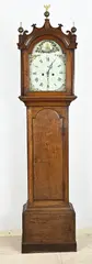 Engelse staande klok, H 205 cm.