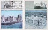 Christo, Wrapped Reichstag, Jeweils Farboffset auf leichtem Karton