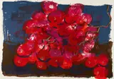 Rainer Fetting, Rote Trauben, 1997, Farblithografie auf Velin