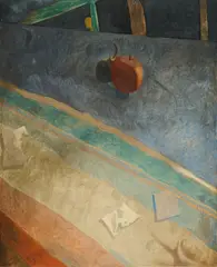 Dos Frutas by Jorge Castillo, 1976, Öl auf Leinwand, sold Oct 2025