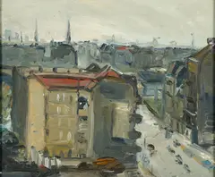 Roland Ladwig, "Schering II", 1974, Öl auf Leinwand