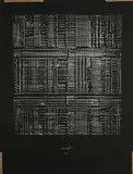 Heinz Mack, Kleine Mathematik - Spiegelstruktur, 1972, Farbserigrafie auf leichtem Karton