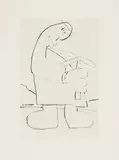 Thierry Noir, Ich suche eine Abkürzung, Radierung auf Bütten