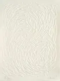 Ohne Titel by Günther Uecker, 2003, Prägedruck auf Bütten, sold Oct 2025
