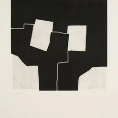 Eduardo Chillida, Urrutiko, 1972, Aquatintaradierung auf Velin