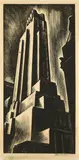 Howard Cook, Lefcourt National Building, New York, 1929, Holzschnitt auf dünnem Japan