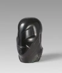 Hede Bühl, Kopf, 1980, Bronze, schwarz patiniert